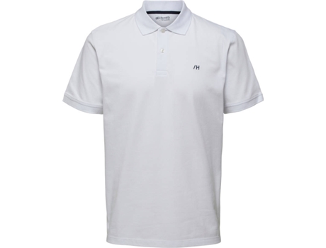 Polo de Hombre SELECTED Slhaze Blanco (3XL)