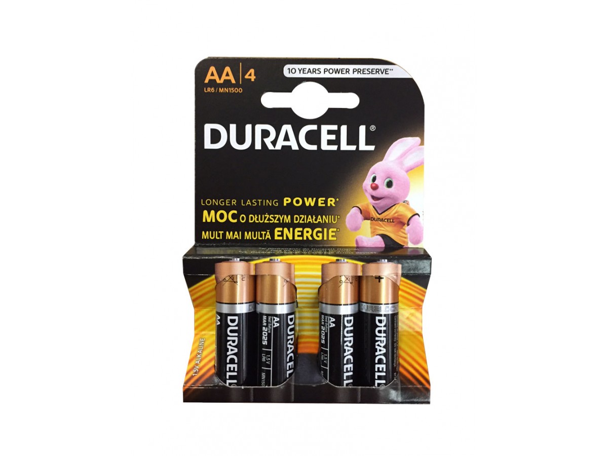 Pilas Alcalinas DURACELL AA-LR6-BL4