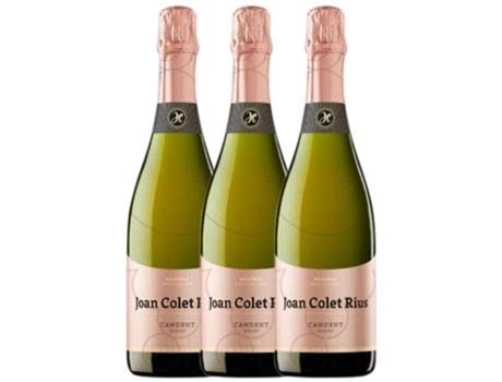 Espumante JOAN COLET RIUS Joan Colet Rius Candent Pinot Negro Brut Nature Cava Reserva (0.75 L - 3 unidades)