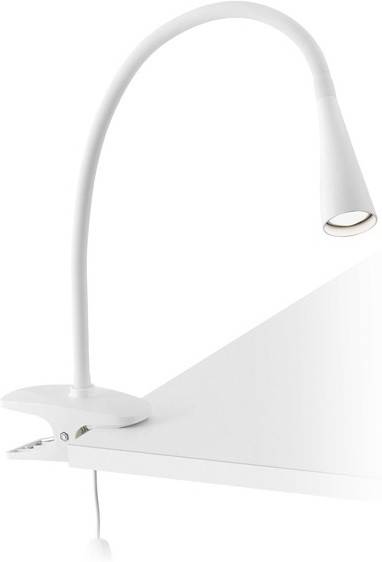 Lámpara de Mesa FARO BARCELONA Lena Pinza (Blanco - LED - 3 W - Aluminio)