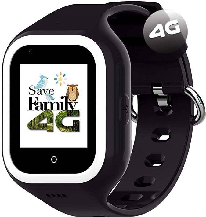 Smartwatch para niños SAVEFAMILY Iconic 4G (Negro)