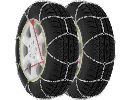 vidaXL Cadenas de nieve para SUV 4x4 2 unidades 16 mm tamaño 410