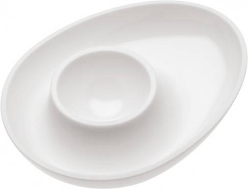 Koziol Columbus Huevera plato para blanco 3004101