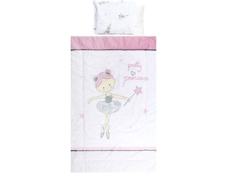 Juego de Cama LORELLI Ranforce Ballet Pink (4 Piezas)