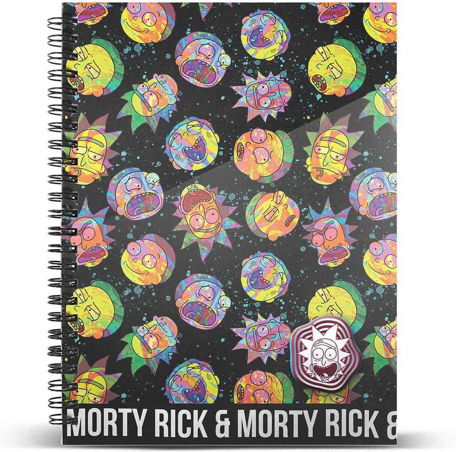 Rick Y Morty psychocuaderno papel cuadriculado din a5 cuaderno