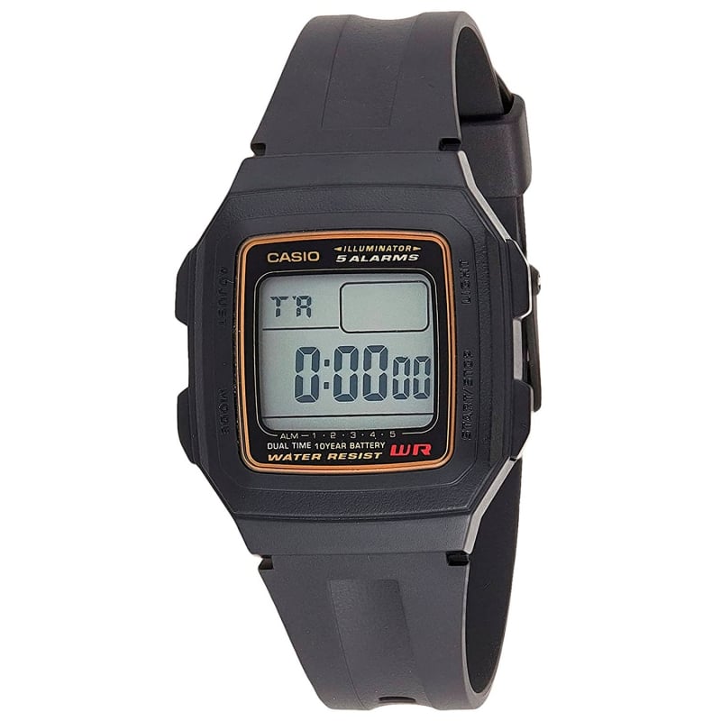 Reloj Casio Mujer resina negro para hombre f201w9audf digital modelo f201wa9aef