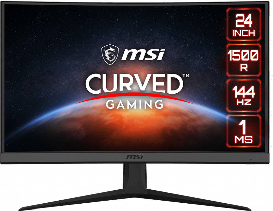 Monitor Curvo Gaming MSI G24C6 (23.6'' - 1 ms - 144 Hz - FreeSync)