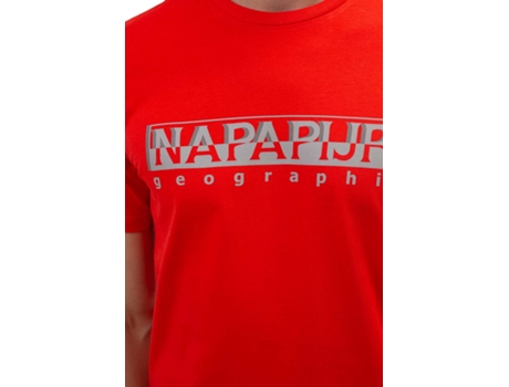 Camiseta de Hombre NAPAPIJRI Rojo (S)