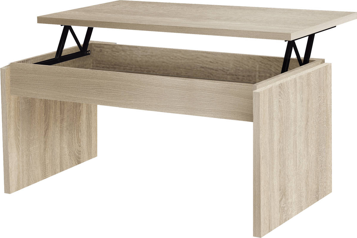 Mesa de Centro VENPRODIN Blanco 31 (51x105x55 cm - Melamina)