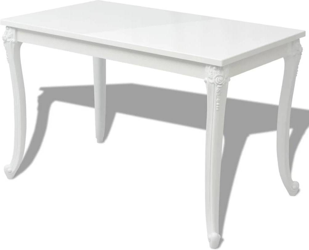 Mesa De Comedor vidaxl blanco tablero dm 116 66 76 116x66x76