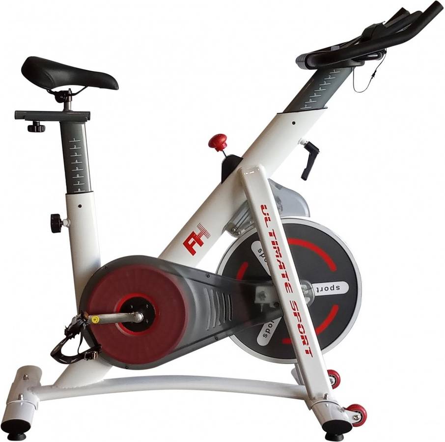 Bicicleta Estacionaria CLOVER FITNESS Ultimate (Blanco - 115x49x115 cm)