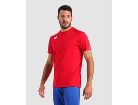 Camiseta Unisex para Natación ARENA Team Panel Rojo (M)