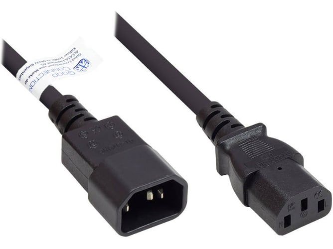 Cable ALCASA (C13 - 3 m - Negro)