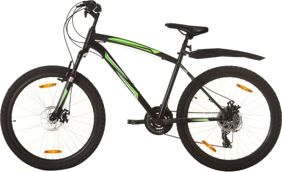 Bicicleta de Montaña VIDAXL Negro - Velocidades: 21 - 42 cm (26'')