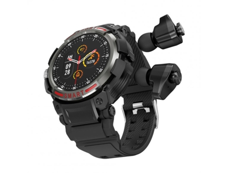 Smartwatch Gt100 con 1 pantalla HD de 43 pulgadas Sport Fitness con auriculares inalámbricos Bluetooth Tws gris oscuro