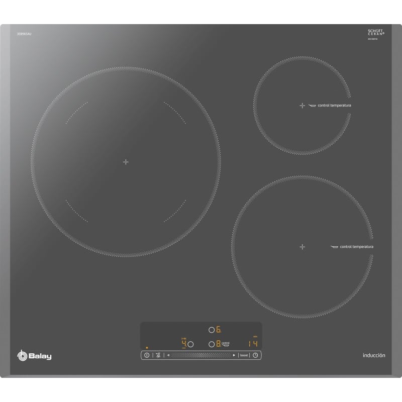 Placa de Inducción BALAY 3EB965AU (Eléctrica - 59.2 cm - Gris)