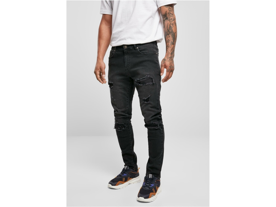 Pantalones de mezclilla 2024 negro para hombre