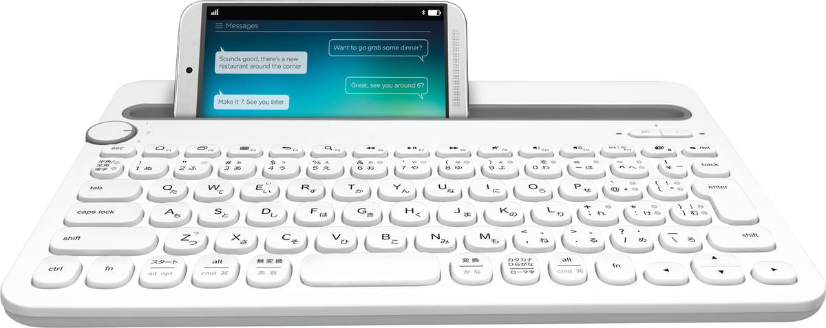 Teclado para Tablet LOGITECH K480 (Bluetooth - Layout US - Blanco)