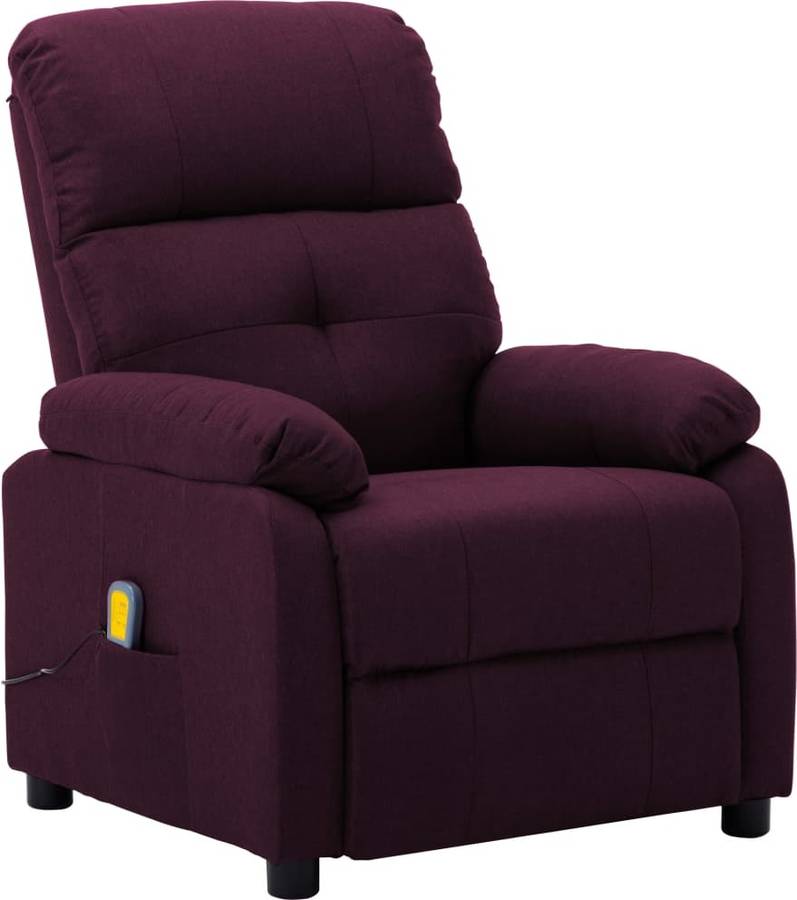 Sillón de Masaje VIDAXL Reclinable de Tela Morado