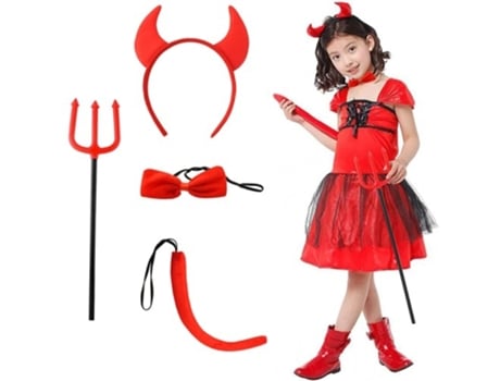 Devil costume - set of 4 elements S22140 KRUZZEL