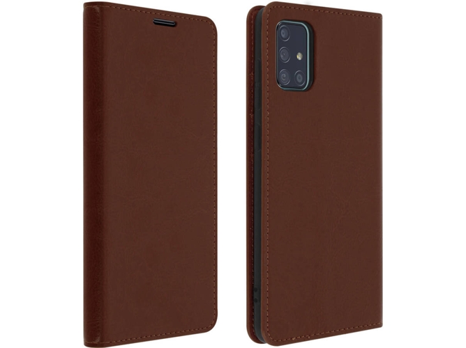 Funda Samsung Galaxy A71 AVIZAR Piel Marrón