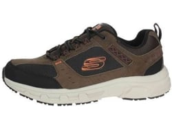 Zapatillas SKECHERS Cuero de Gamuza Hombre (41 - Marrón)