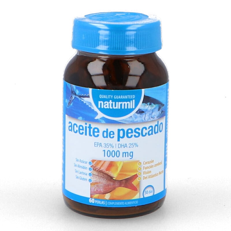 Complemento Alimentar NATURMIL Aceite Pescado 1000Mg. 60Per. Omega 3 Naturmil