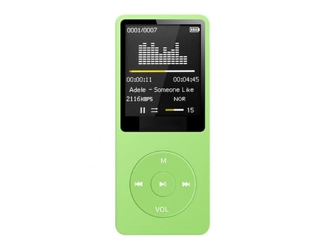 Lector MP3 Bluetooth Lossless Portable External FM Radio Ultrathin Student Recorder Green 4Gb