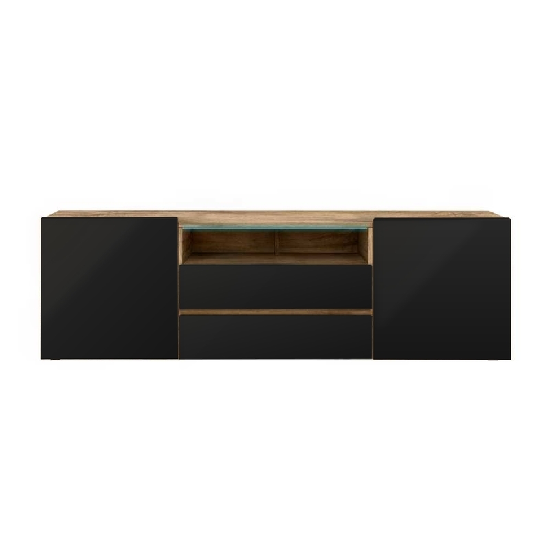 Mueble de TV SELSEY Bros negro (137 x 42.5 x 34.5)