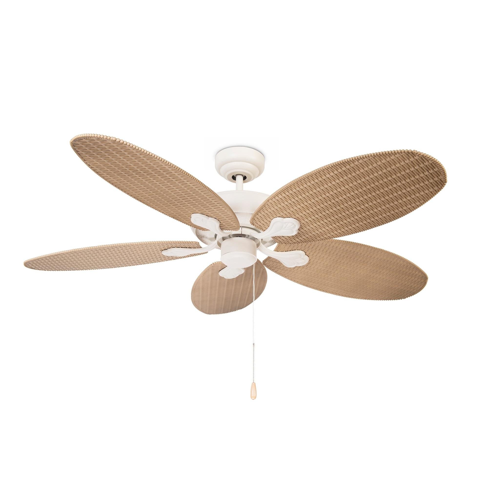 Ventilador De Techo phuket beige ledsc4. blanco 132cm motor ac ledsc4 3043981616 220240v ip23 leds·c4