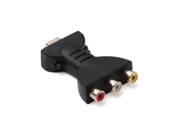 S/MARCA Adaptador de Audio y vídeo chapado en oro compatible con HDMI a 3 Rgb/rca convertidor de componente Av de señal Digital como se muestra en la imagen