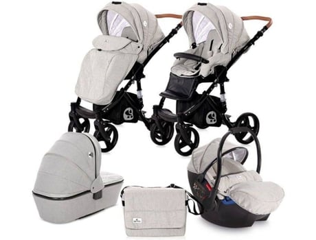 Carrito de Bebé 3 in 1 LORELLI Rimini Steel Grey (Gris)