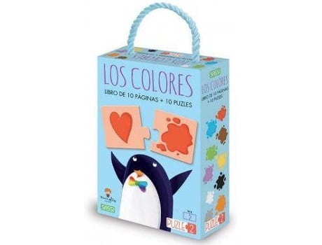 Los Colores. Puzle 2 vertical. edic. ilustrado español tapa dura libro de matteo