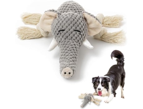 Juguete de peluche para perros, juguetes interactivos chirriantes para cachorros con papel arrugado, juguetes masticables duraderos para perros peq...