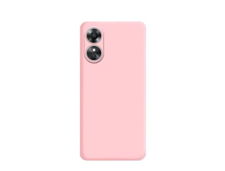 GIFT4ME Funda Protectora Trasera de Silicona para Oppo A17 Rosa