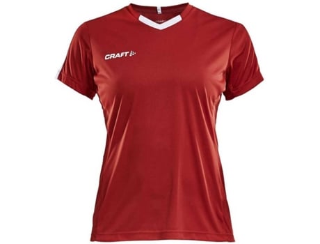 Camiseta de Mujer para Fútbol CRAFT Progress Contrast Rojo (M)