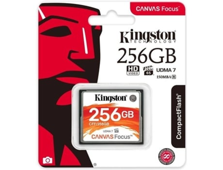 Tarjeta de Memoria CompactFlash KINGSTON CFF/256GB (256 GB - 150 MB/s)