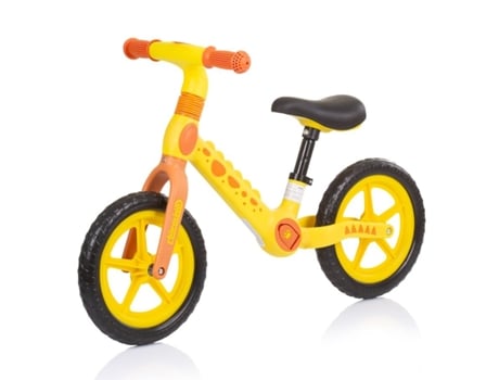 Bicicleta infantil sin pedales DINO yellow orange CHIPOLINO