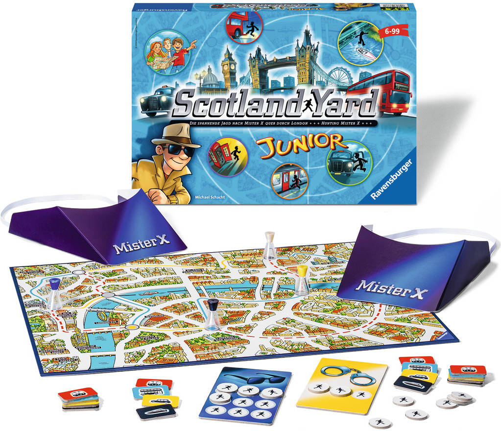 22289 Scotland Yard junior juego de mesa estrategia 24 jugadores edad recomendada 6+ ravensburguer 6