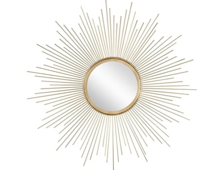 Espejo de Pared WOMO-DESIGN Dorado (75x3x75 cm - Cristal y Metal)