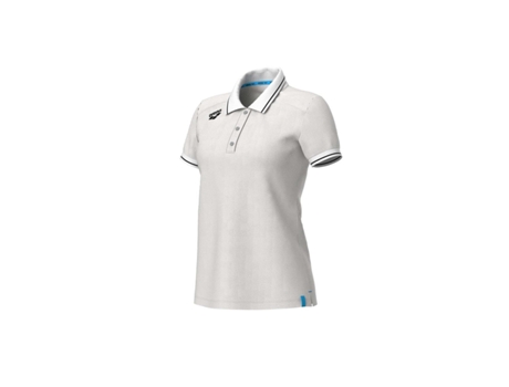 Polo de Mujer para Natación ARENA Team Solid Algodón Blanco (XL)