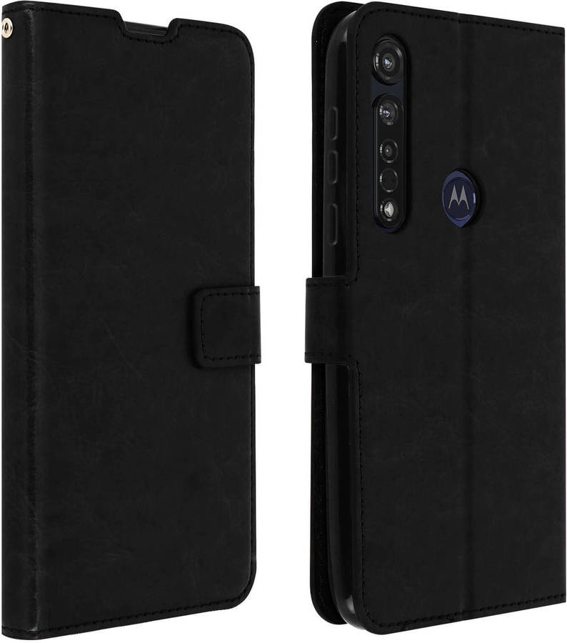 Funda Motorola Moto G8 Plus AVIZAR Vintage Negro