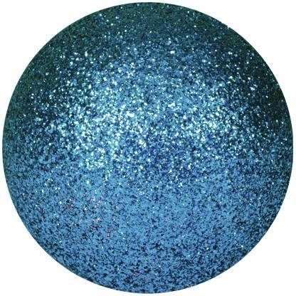 Bola de Navidad EUROPALMS Glitter (Azul - 3,5 cm)