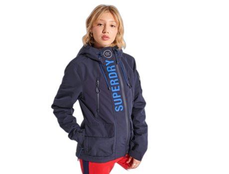 Abrigo SUPERDRY Poliéster Mujer (42 - Azul)