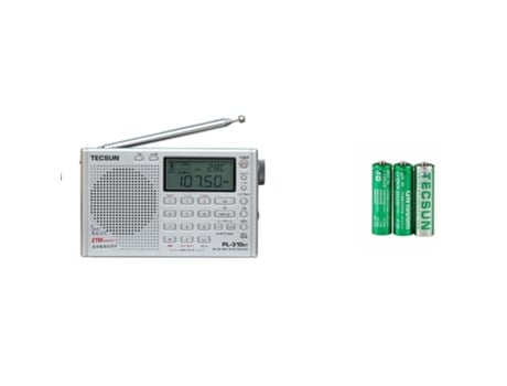 Radio Digital SLOWMOOSE Tecsun Demodulator Fm / Am / Sw / Lw Inglés Ruso[Silver Battery-3]