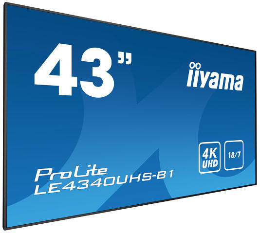 Pantalla de Señalización IIYAMA LE4340UHS-B1 (42.5'' - Ultra HD - LED)