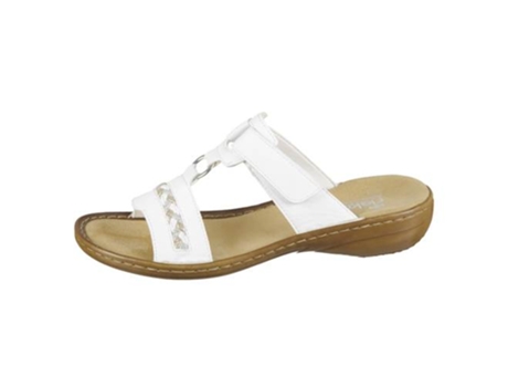 Sandalias RIEKER Mujer (39 - Blanco)