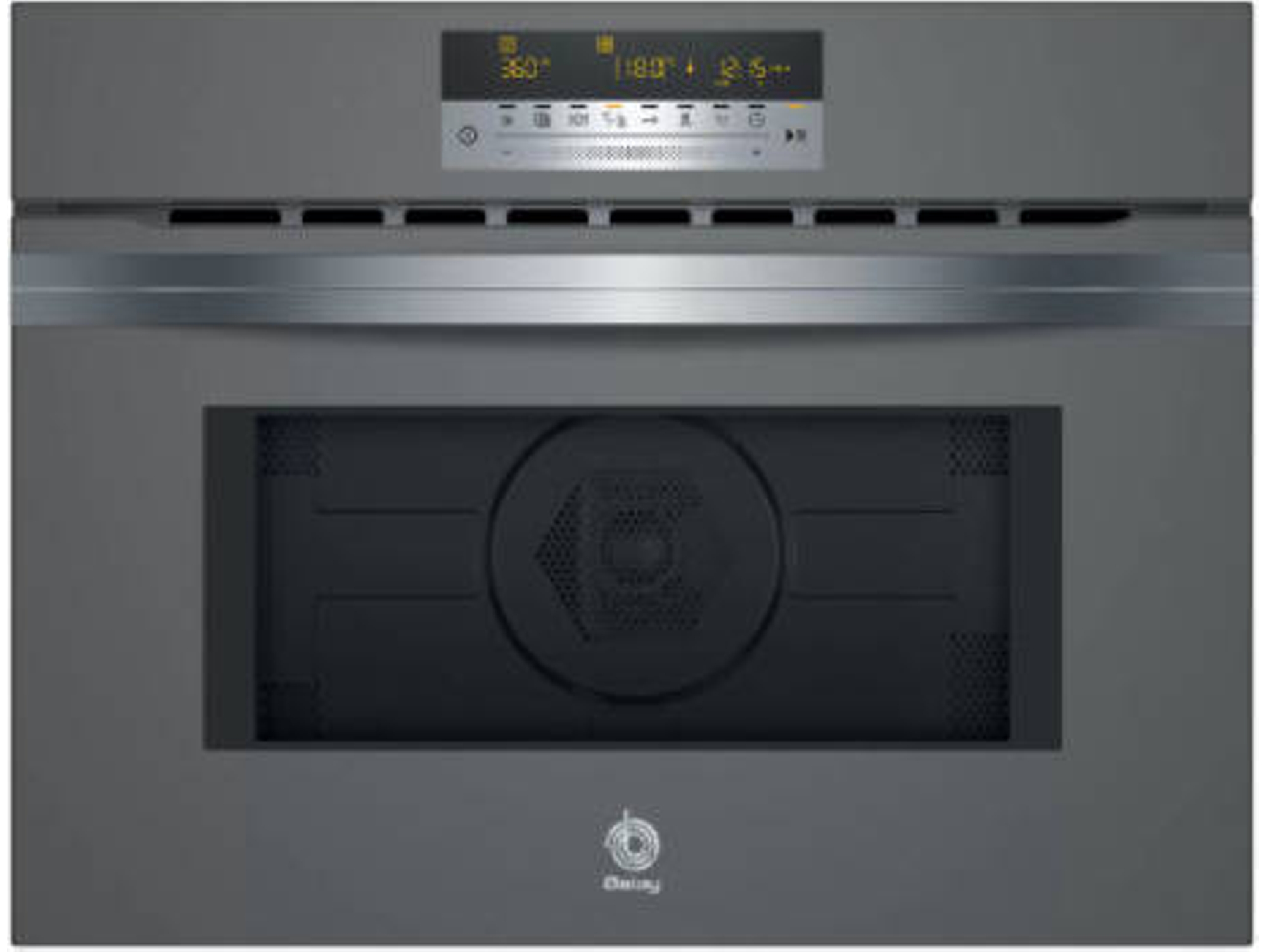 Horno Compacto 60cm balay 3cw5179a0 3350 50 hz gris antracita microondas integrable con aire caliente 60 45 capacidad 44 litros cristal de en programa autochef 15 recetas 60x45cm 5 44l 59.4