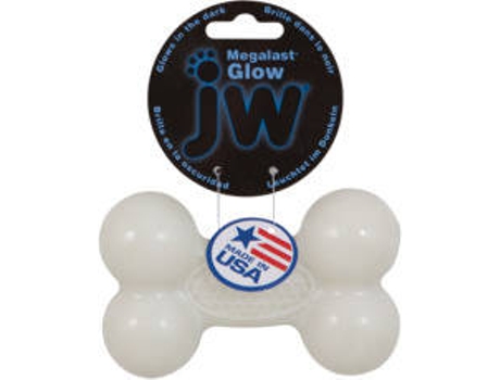 Mordedor para Perros JW Megalast Glow Osso medio (7cm)