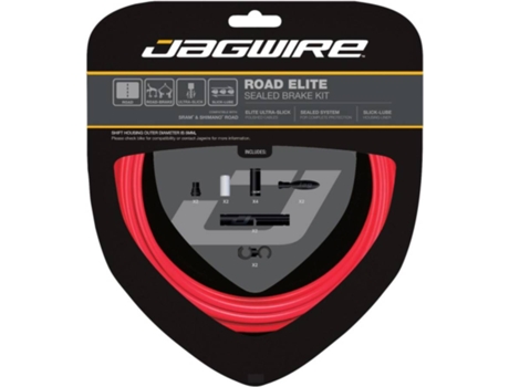 Kit de Freno JAGWIRE Road Elite Sealed Brake Kit (Rojo - TU)